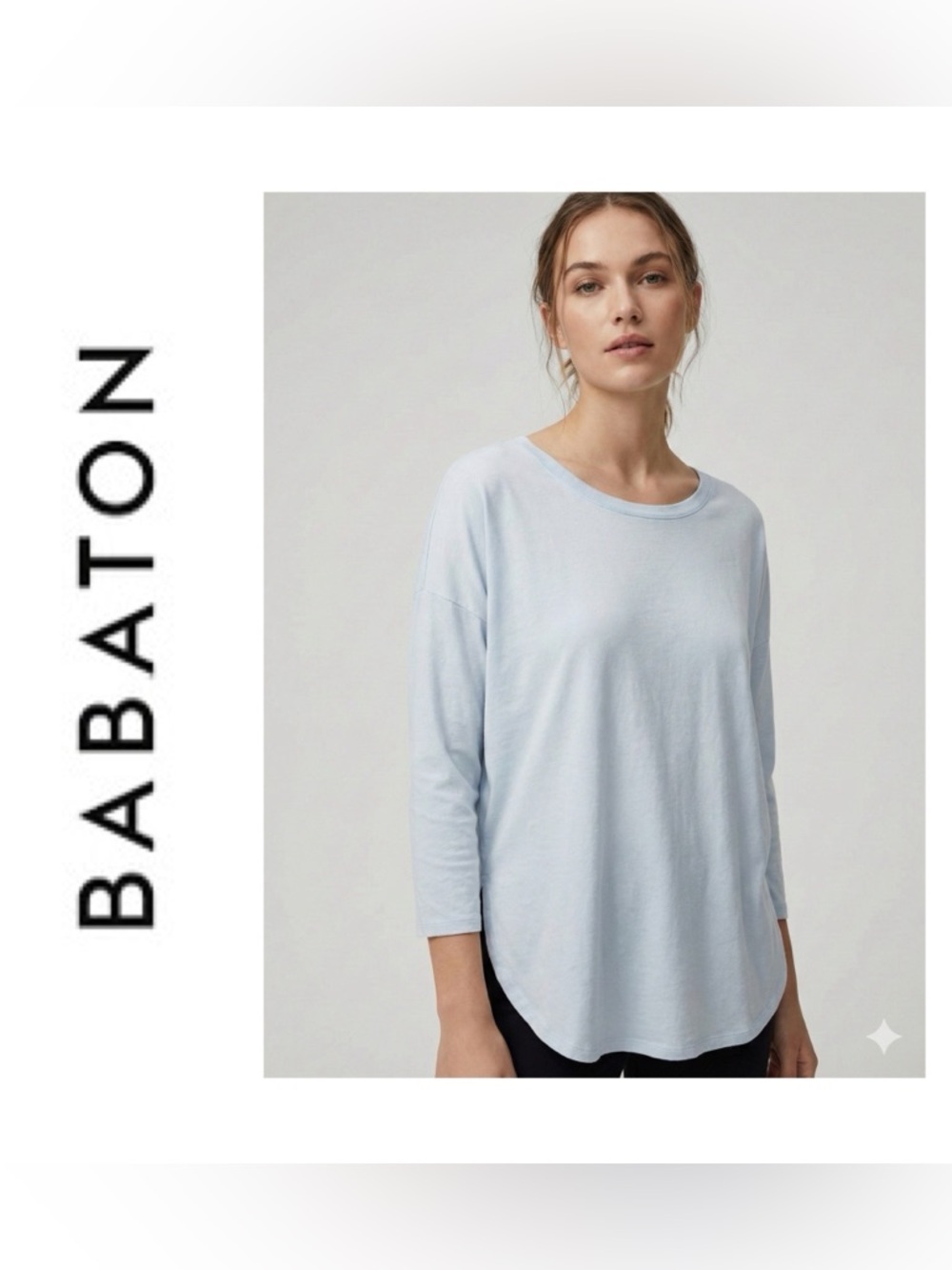 Babaton Norris 3/4 length sleeve Scoop neck